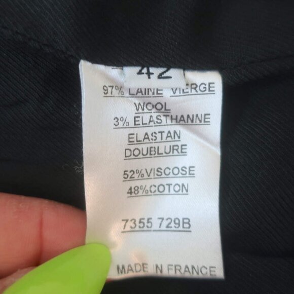 Balmain Satin-Lapel Cape Blazer Black Stretch Wool Size 42 One-Button Jacket - Picture 7 of 8